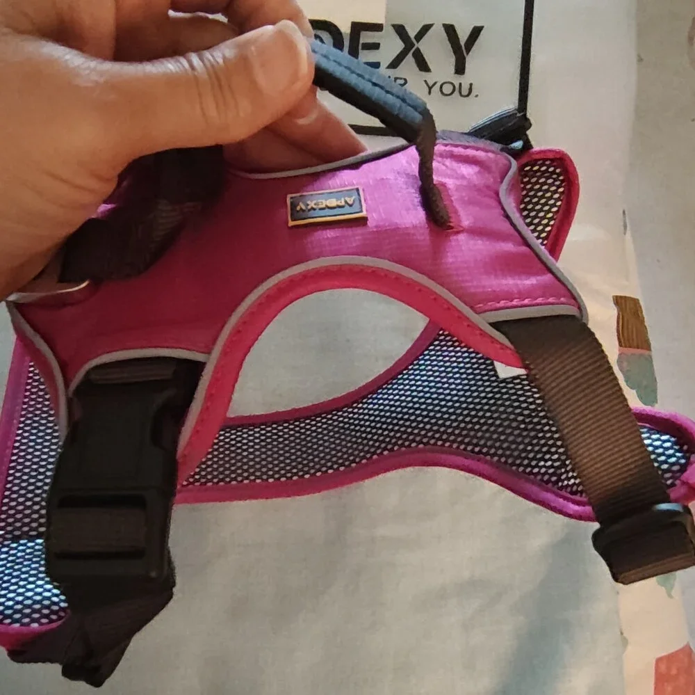 APDEXY Urban Dog Harness M Purple Mesh Adjustable Soft/Vest Unisex X0043GIE08